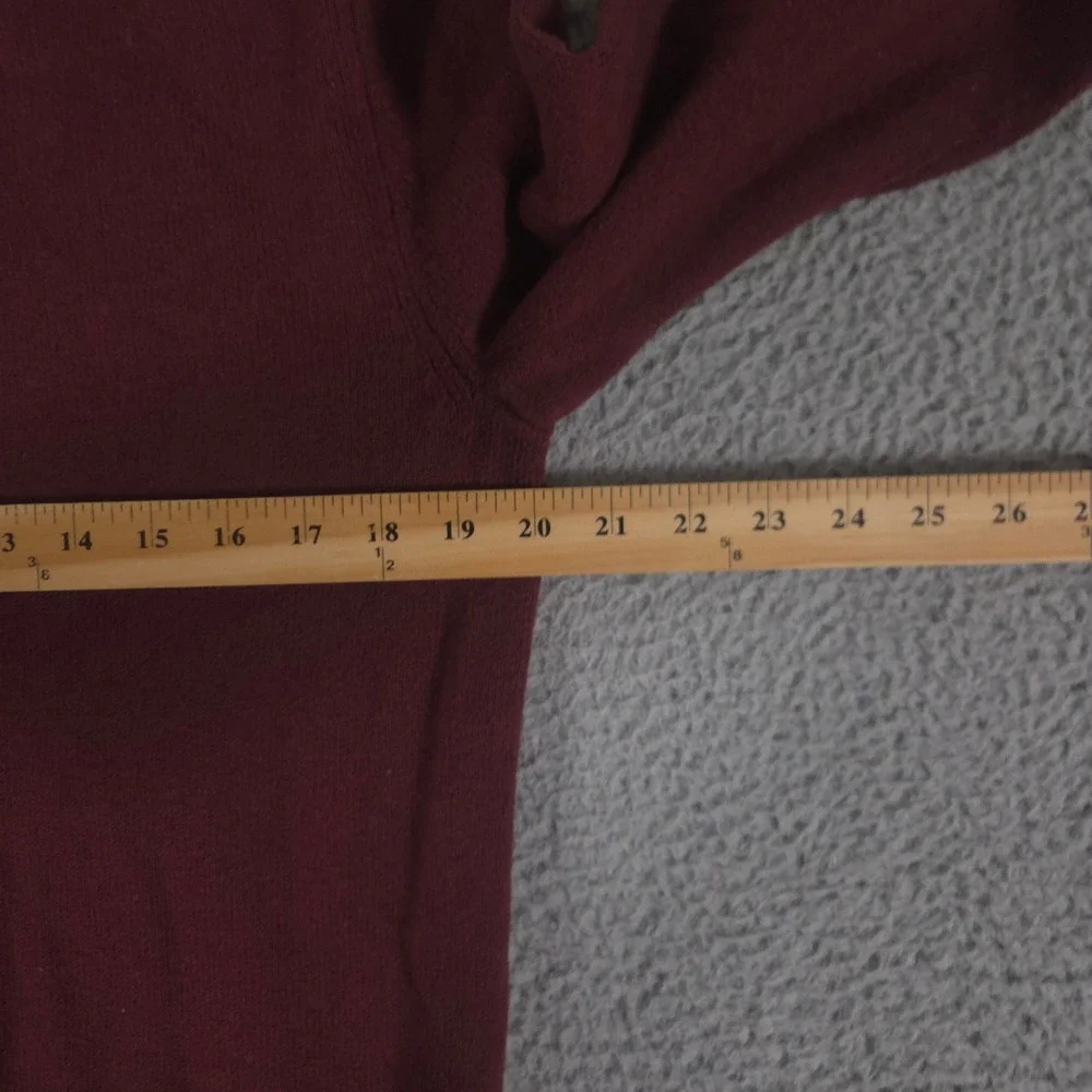Banana Republic Sweater Mens Large Factory Button Mock‎ Neck Cotton Wool Blend